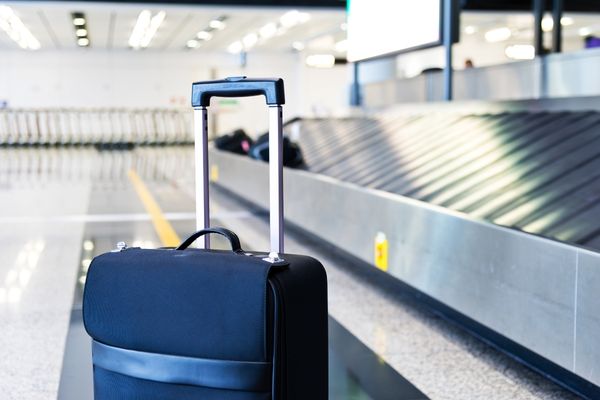 Suitcase at the airport