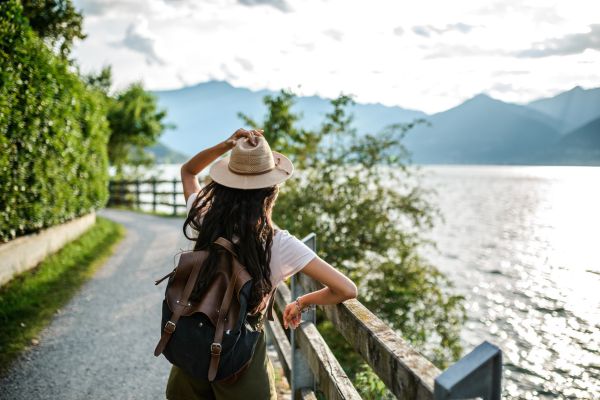 Tourist with backpack